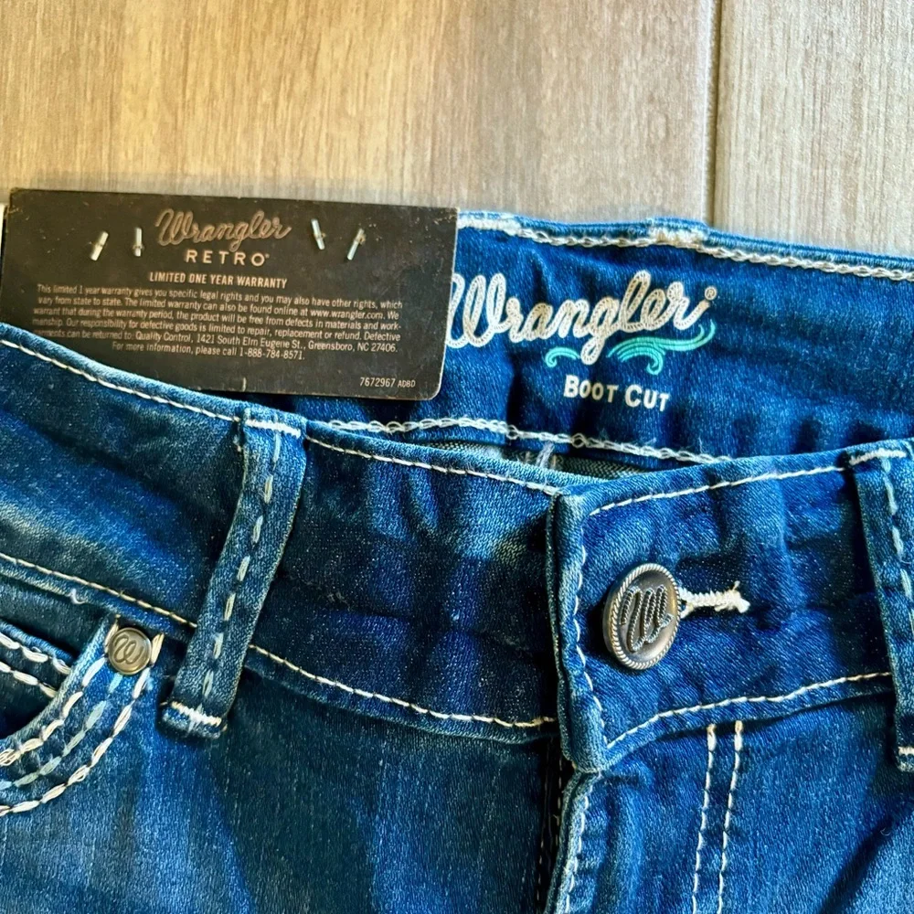 Wrangler Retro Sadie Low Rise Boot Cut Size 7/8 - Picture 7 of 8